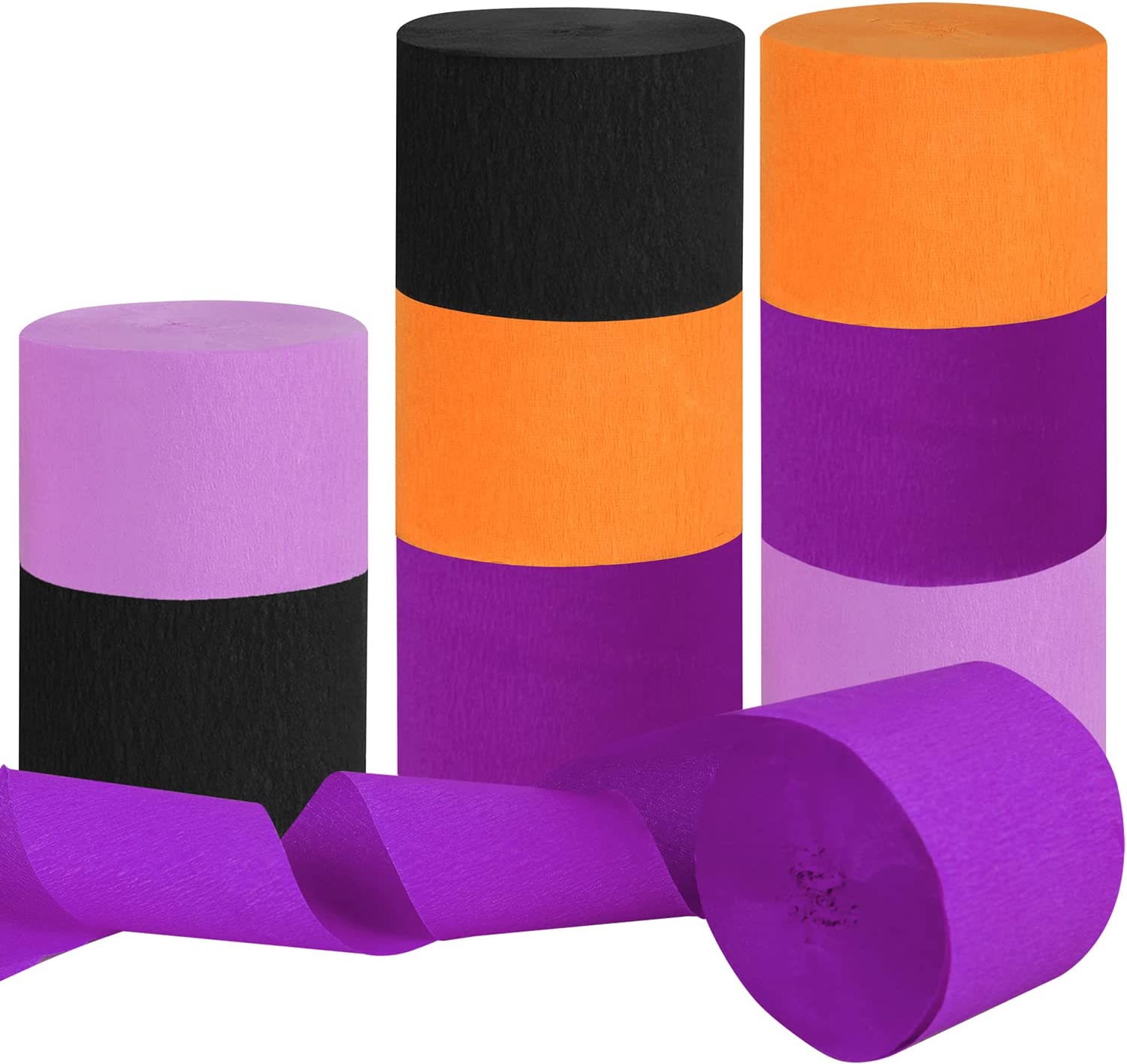 8 Rolls Halloween Crepe Paper Streamers Roll Halloween Theme Hanging