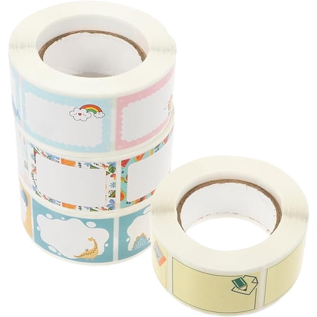 8 Rolls Name Tag Blank Stickers Logo Stickers Blank Label Stickers Category Labels Bottle Label