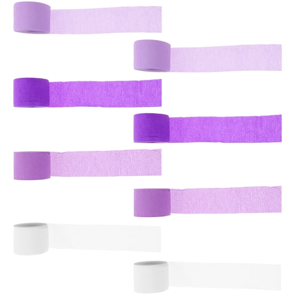 CRILSTYLEO Colored Crepe Paper Streamers for Multi Function Party Decoration Use