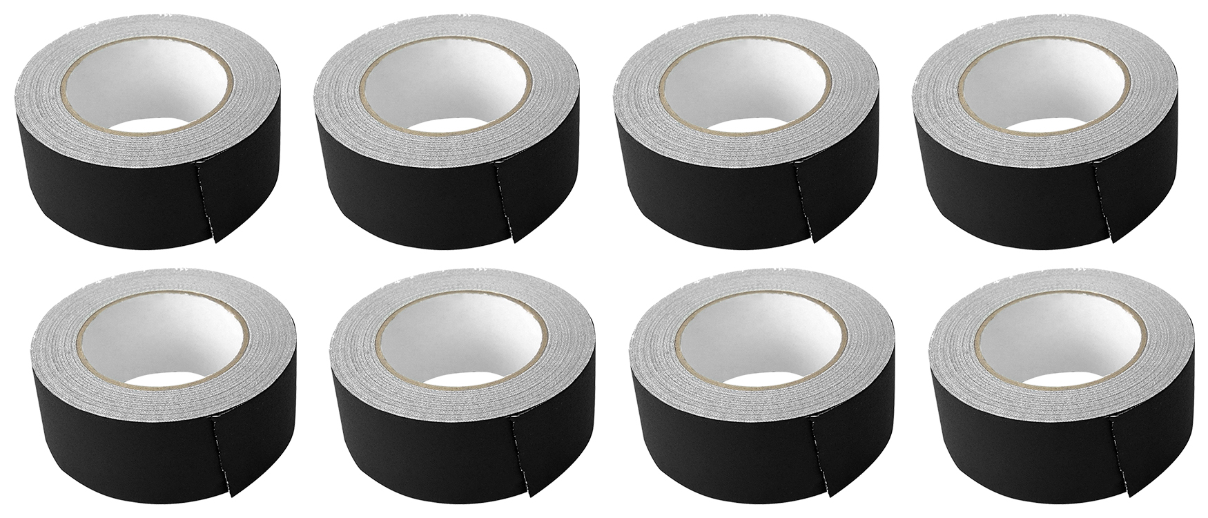 (8) Rolls Rockville Pro Audio/Stage Wire ROCK GAFF Black Gaffers Tape 2"x100 Ft - image 1 of 8