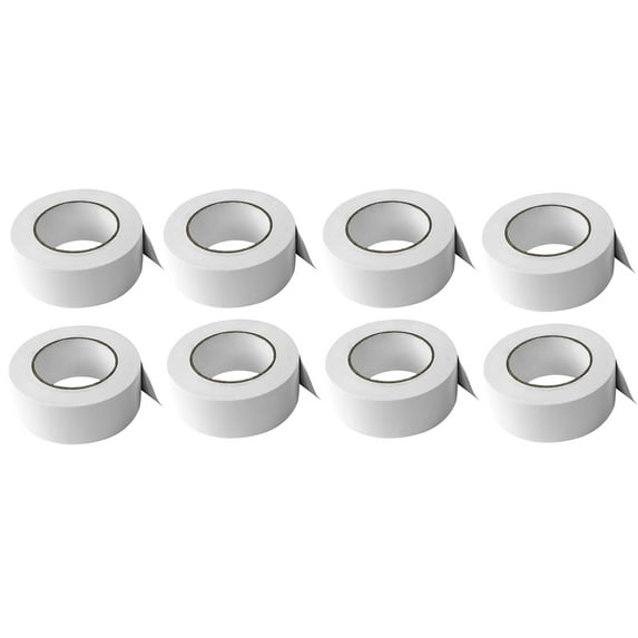 (8) Rolls Rockville Pro Audio/Stage Wire ROCK GAFF White Gaffers Tape 2"x100 Ft