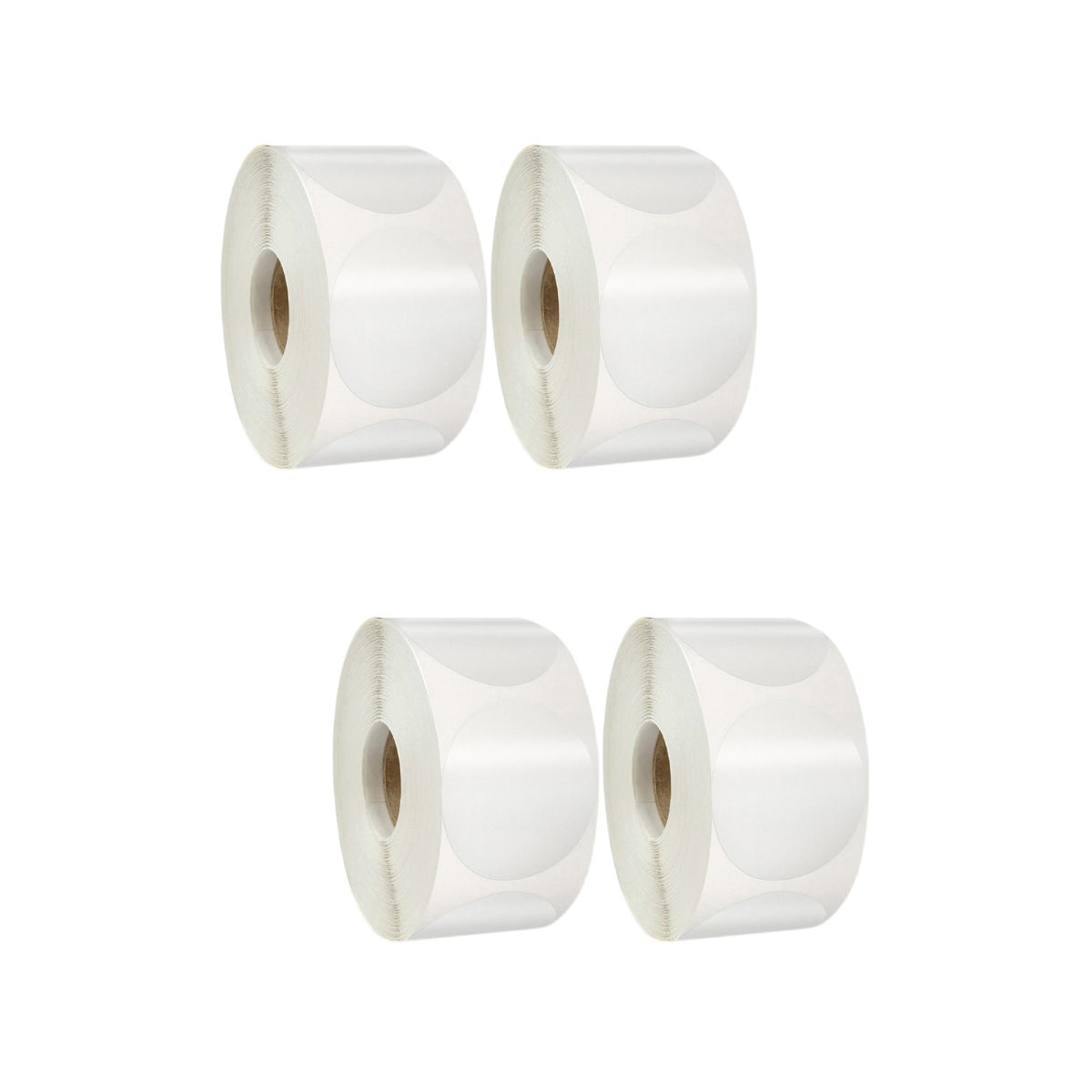 8 Rolls Round Transparent Sticker Package Label Clear Labels Envelope