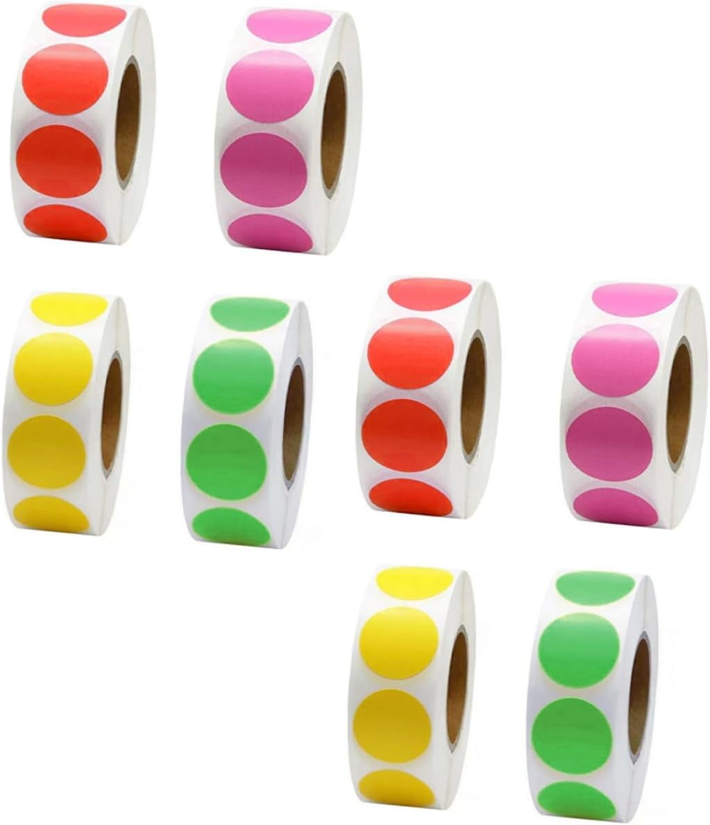 PARLAIM 1/2 Inch Diameter Dot Stickers, 10 Rolls 10000pcs Lavender Self 3 thumbnail image