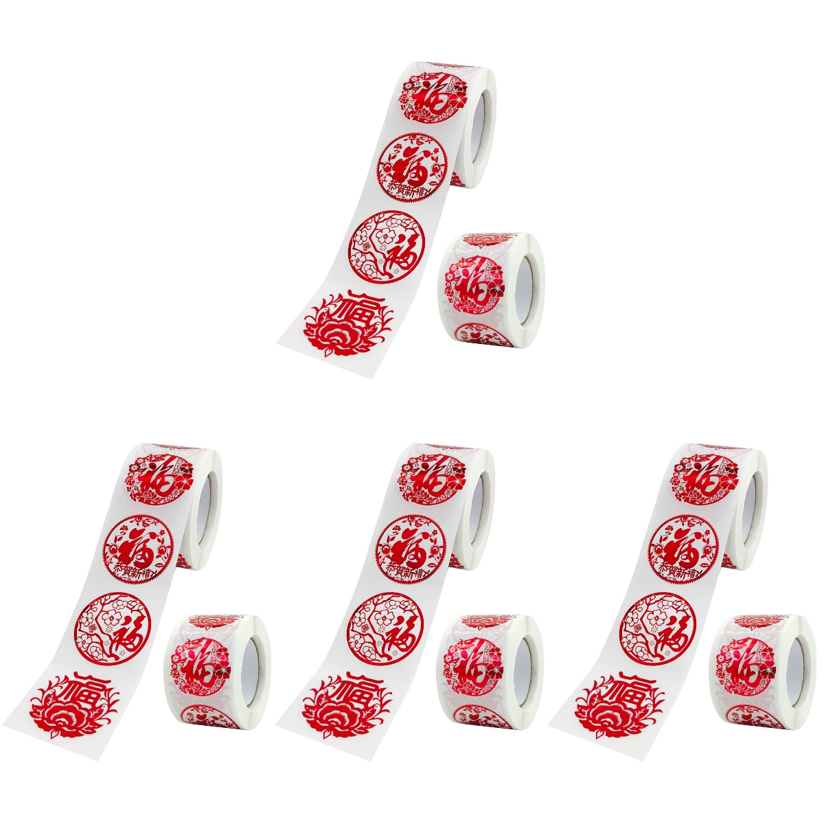 8 Rolls Sticker Envelope Label Gift Seal Decals Stickers Round Packing