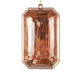thumbnail image 1 of 8" Rose Gold Rect Jewel Glitter Orn 2/Bg, 1 of 2