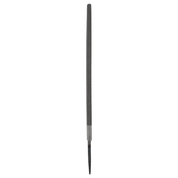 8" Round Fine Cut File Fine Metal File without Handle, Grey