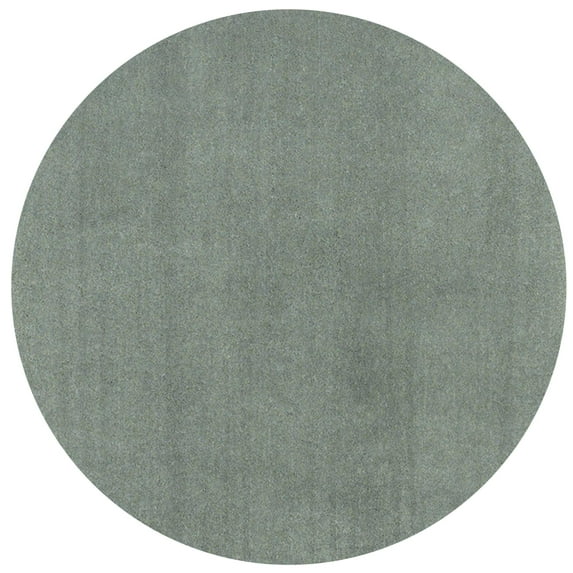 8' Round Polyester Slate Area Rug