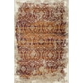 thumbnail image 1 of 8â€™ Round Rust Ivory Distressed Diamonds Area Rug, 1 of 5
