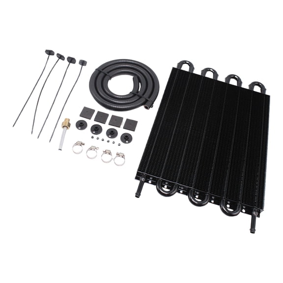 8 Row Universally Aluminum Remote Transmission Oil Cooling Fluid Radiator Converter Set Suitable For Cars And Motorcycles