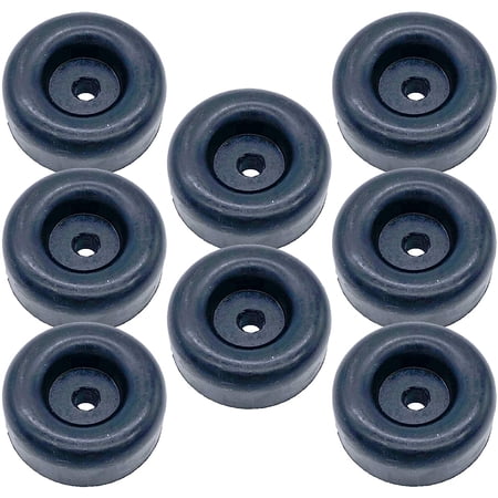 8 Rubber Bumper for Trailer Ramp Door Truck 2.5" Round Replacement Cargo Stop (8)
