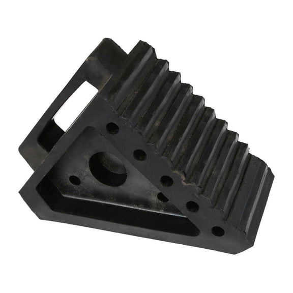 8" Rubber Wedge-Style Wheel Chock