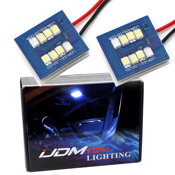8-SMD from Blue to White Color Changing LED Car Interior Light Kit, For Car Trunk Cargo Area or Interior Ambient Illumination