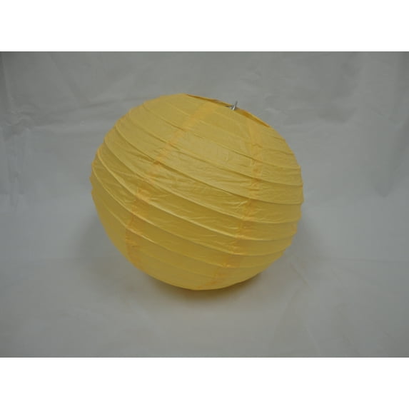 8" SUN YELLOW CHINESE PAPER LANTERNS 10 COUNTS