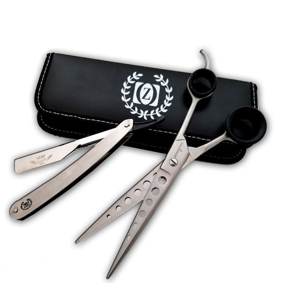 8" Salon Hair Scissors Set Barber Hair Cutting Shears Hairdressing Styling Kit