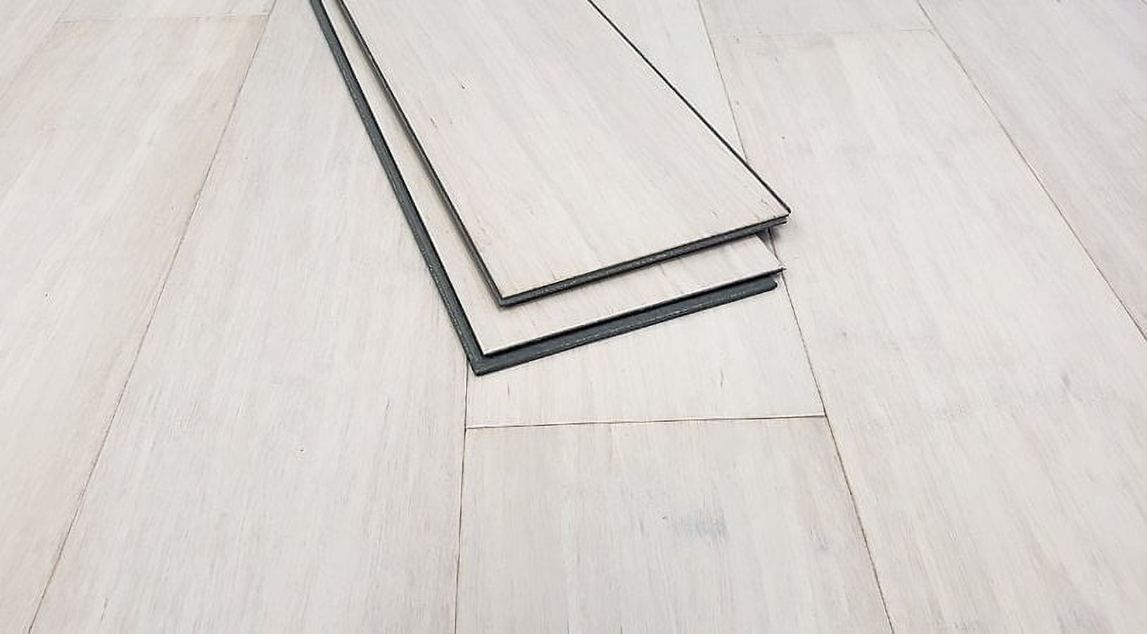 8" Sample Piece - Ambient Annapolis White Rigid Core Bamboo Flooring