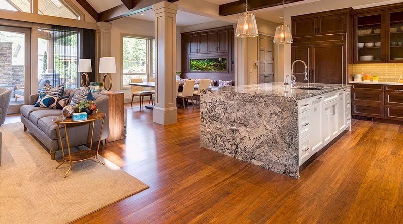 8" Sample Piece - Ambient Carbonized Wide Plank Bamboo Flooring