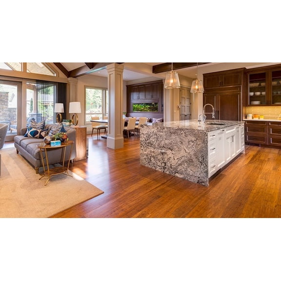 8" Sample Piece - Ambient Carbonized Wide Plank Bamboo Flooring
