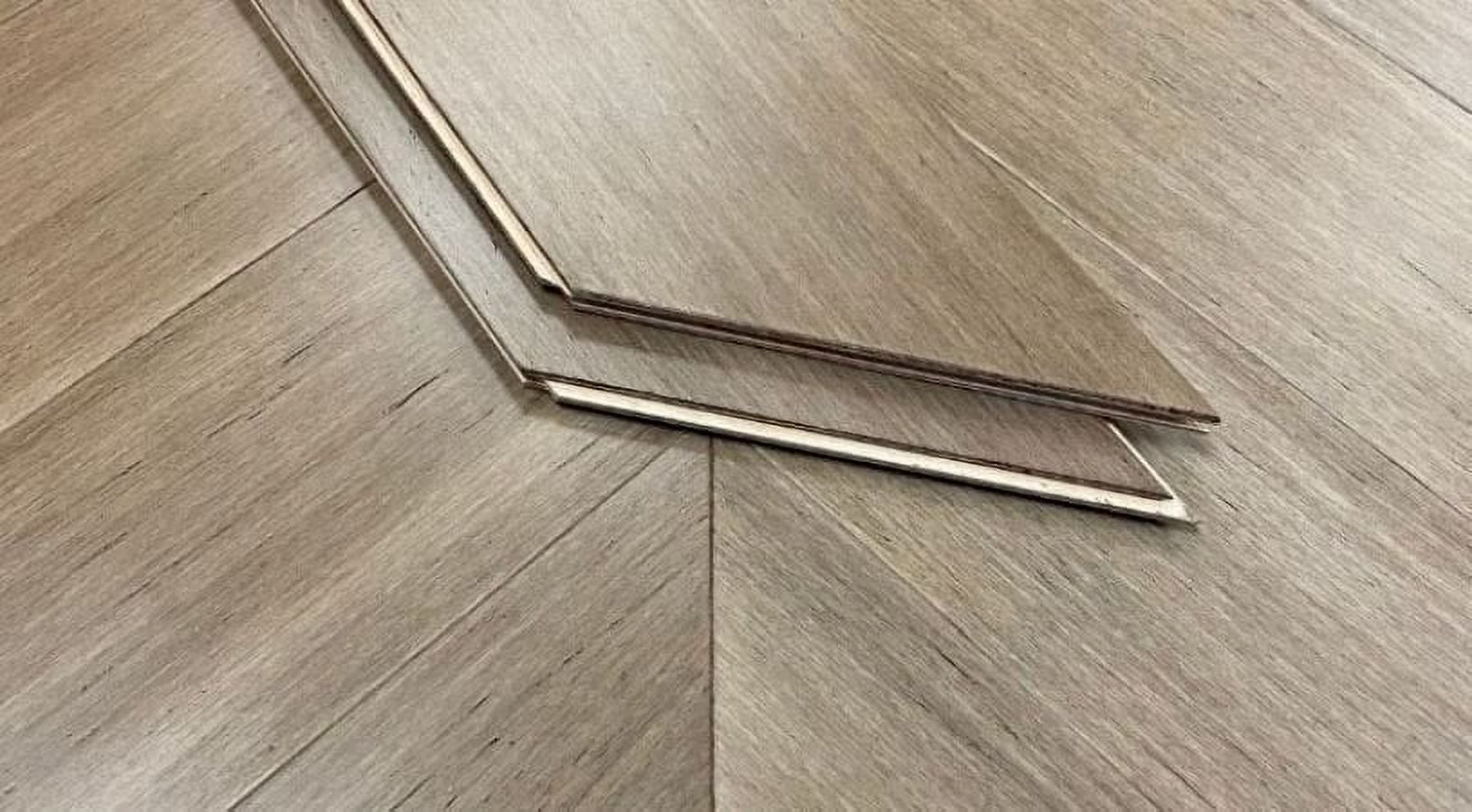 8" Sample Piece - Ambient Rye Barrel Chevron Bamboo Flooring