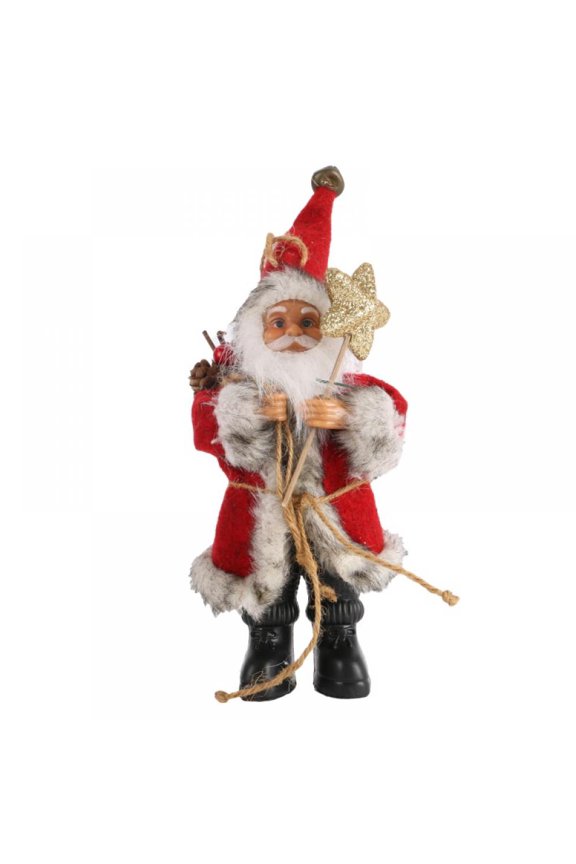 8" Santa Claus Decoration for Christmas Tree, Indoor Outdoor Hanging Ornament Decor Christmas Party Home Door Wall Decoration Toy Gift