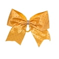 thumbnail image 1 of 8" Satin Gem Glitter Bows w/ Elastic Band  Pinch Clip, 1 of 5