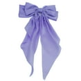 thumbnail image 1 of GOGIRL! USA 8" Satin Long Tail Bows Light Purple for All Ages, 1 of 2