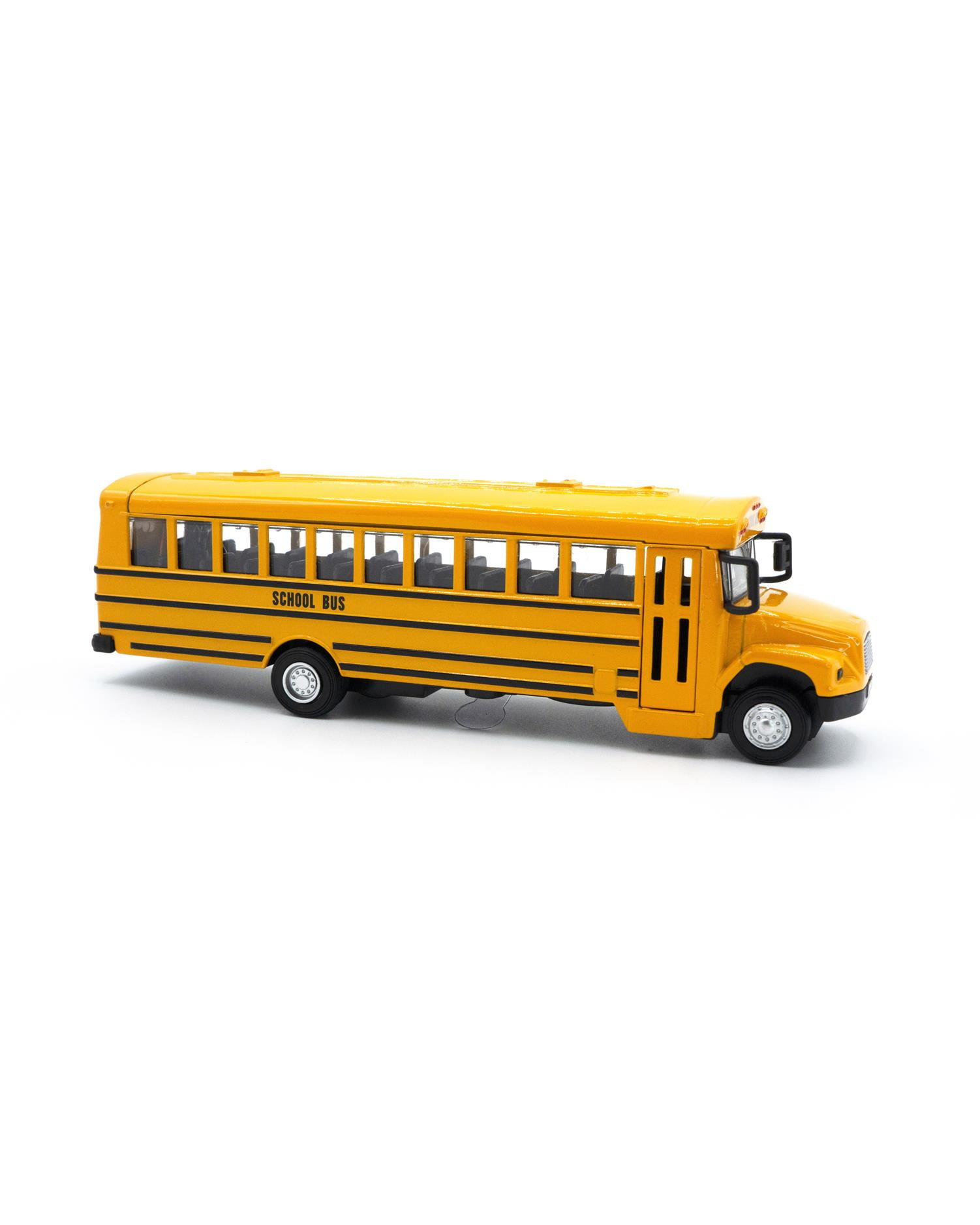 8 School Bus with Light and Sound Diecast Model Toy Car, but