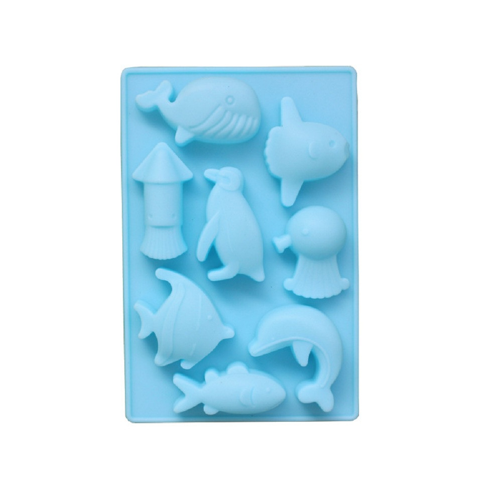 8 Sea World Dolphin Silicone Chocolate Mousse Shapes Silicone Soap