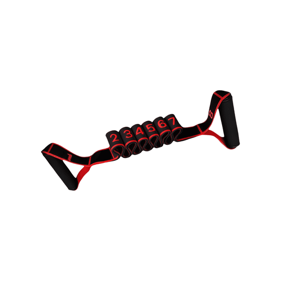 8-Section Resistance Yoga Bands for Stretching & Flexibility, Adjustable Length & Resistance, Portable and Durable Fitness Strap for Home & Gym Workouts