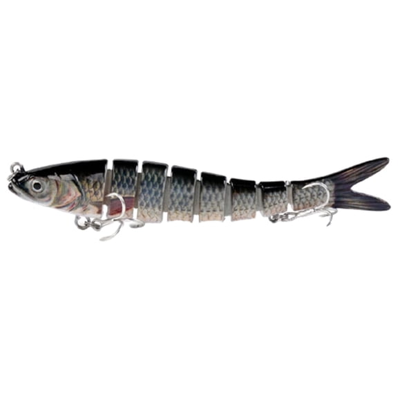 8-Segment Jointed Fishing Lure with Hook: Ideal for Bass and Trout,14cm 27g