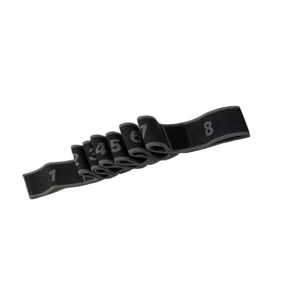8-Segmented Yoga Resistance Band,Adjustable Elastic Stretching Strap With Soft Reinforced Edges,Lightweight And Portable For Home Workouts Gym Exercise And Physical Therapy Stretching-A