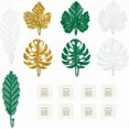 thumbnail image 1 of 8 Set 8 Style Painted Iron Wall Hooks No Hole Wall Hanger Decorative Leaf Iron Hooks Botanical Single Claw Clothes Hanger for Room Living Room Decoration colorful, 1 of 6