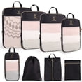 thumbnail image 1 of TRIPGEAR 8 Set Mesh Travel Packing Cubes,Lightweight Organizer Bags for Luggage Storage, 1 of 11