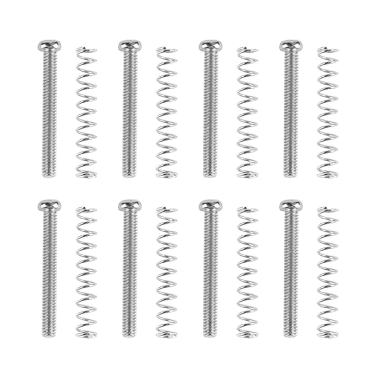 8 Set Guitar Pickup Screw Spring Iron Double Coil Pickup Frame Mounting ...
