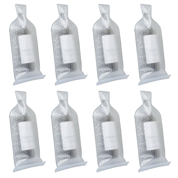 8 Set Impact Resist Wine Travel Bag Leakproof Travel Wine Bottle Protector with Triple Protection for Suitcase Car Travelling
