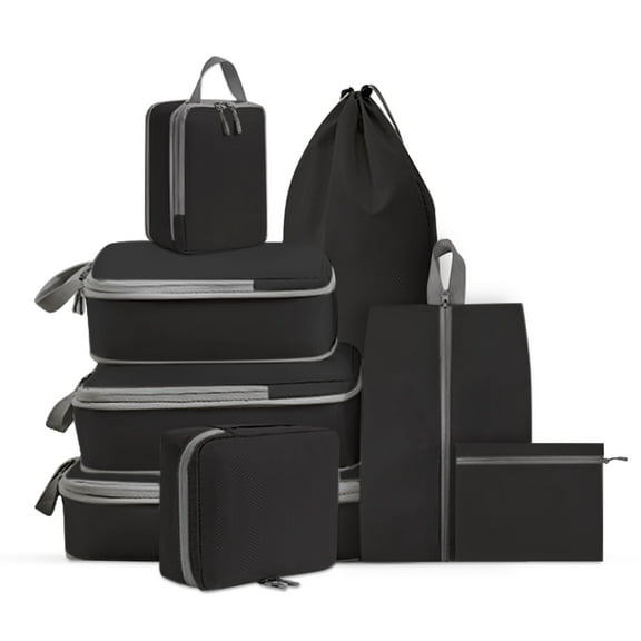 8 Set Packing Cubes,Luggage Packing Organizers, Compressible, Expandable, For Travel Essentials
