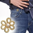 thumbnail image 1 of 8 Set Pant Waist Tightener Flower Buttons Pins For Loose Jeans, 2025 New Adjustable Waist Buckle Extender Set Pants Clips, Pant Waist Tightener, Flower Shaped Pins, No Sewing For Jeans, Skirts, 1 of 7