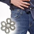 thumbnail image 1 of 8 Set Pant Waist Tightener Flower Buttons Pins For Loose Jeans, 2025 New Adjustable Waist Buckle Extender Set Pants Clips, Pant Waist Tightener, Flower Shaped Pins, No Sewing For Jeans, Skirts, 1 of 7