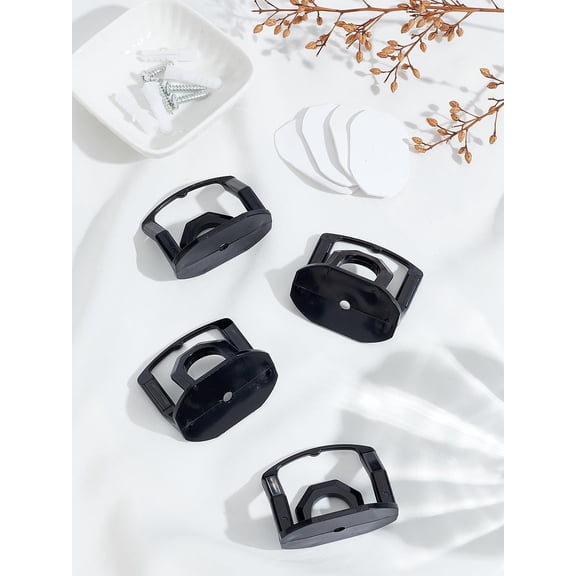 8 Set Plastic Baseball Cap Hook Hanger Black 51.5x31x40mm