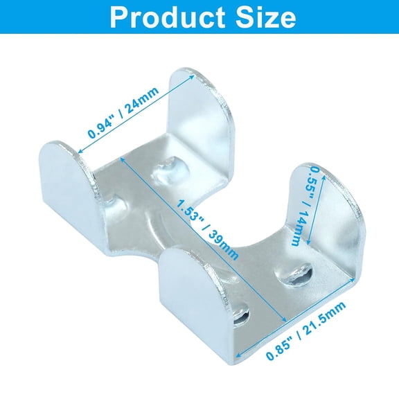 8 Set Split Ring Pipe Hanger 5/8" (16mm) Galvanized Steel Sheet Wall Ceiling Mount Adjustable Pipe Bracket Clamp with Screw and Expansion Tube for Plumbing HVAC (M8,M10)