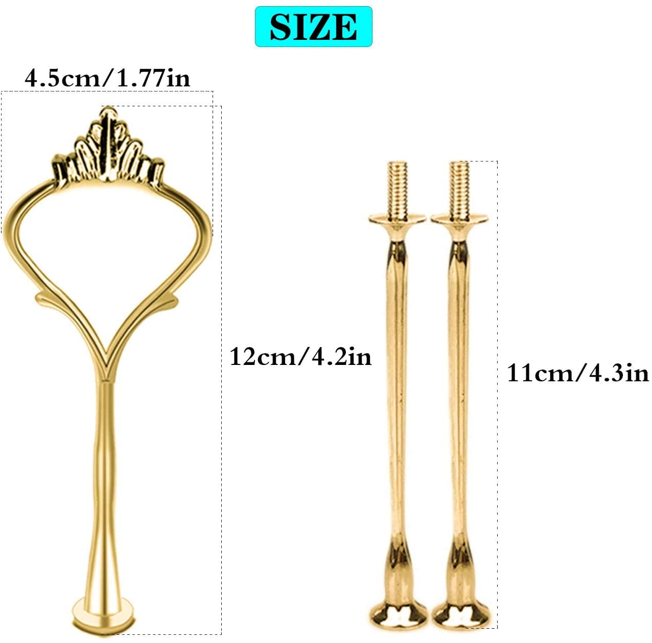 8 Set Tiered Tray Hardware For Cake Stand Mold Crown 3 Tier Cake Stand