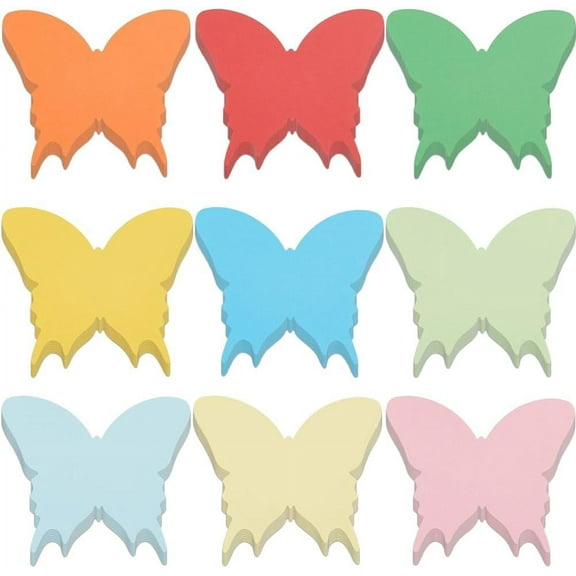 8 Sets 72Pcs 6 Inch Butterfly Paper Cut Out Craft Shapes Paper Cutouts Colorful Blank Butterflies Insect Animal Blank Summer Cut Outs