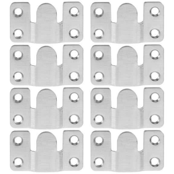 8 Sets Adjustable Bed Headboard Brackets Wide Angle Kit Radio Wiring Harness Front Door Silver