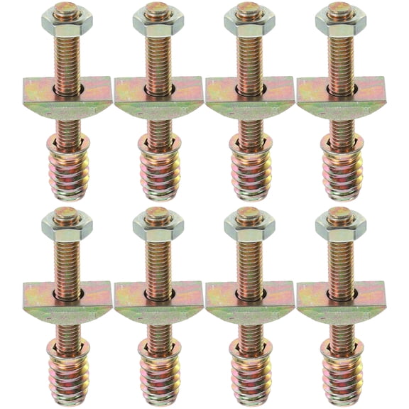 TEHAUX Bed Frame Hardware Kit Multi Colored 8 Sets 2.67X1.02X0.55In