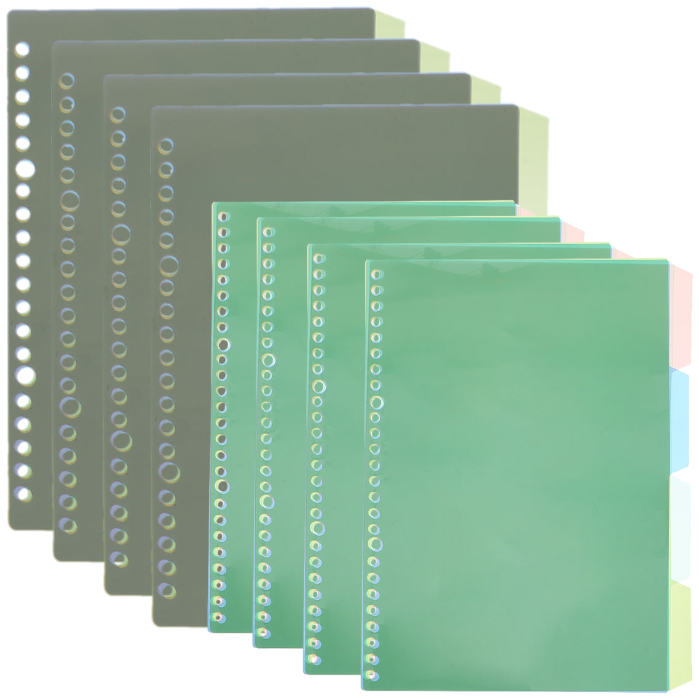 Creative Colored Binder Dividers for Notebook with PP Material 8 Sets ...