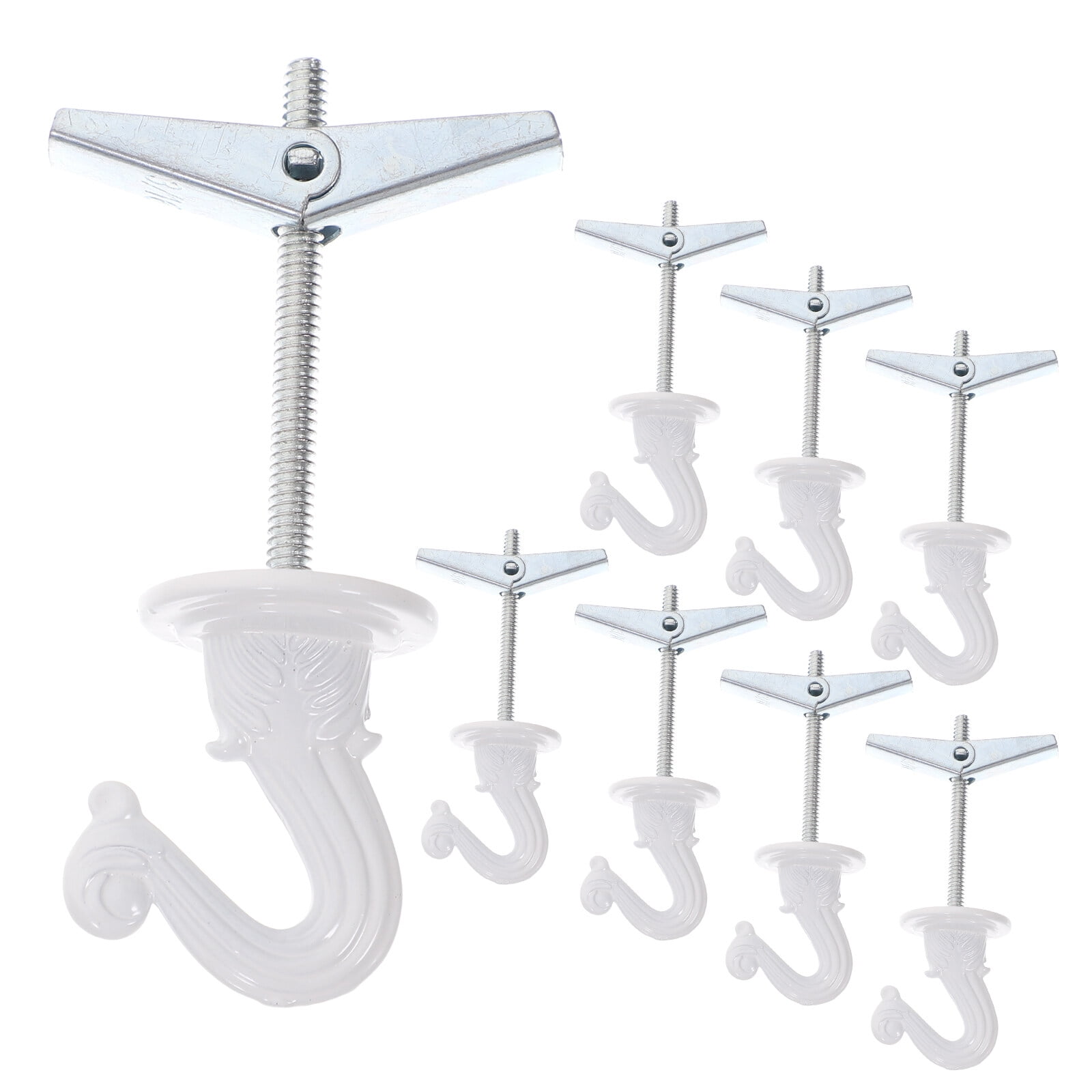 8 Sets Ceiling Wall Mount Hook Heavy Duty Swag Ceiling Hooks with