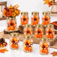 8 Sets Fall Table Centerpieces Thanksgiving Mason Jars Centerpiece ...