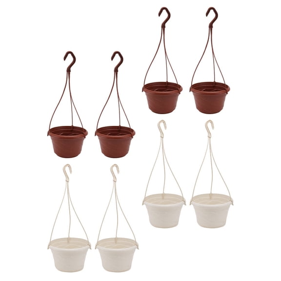 Hanging Plastic Flower Pots for Orchids, Decorative Plant Holders for Indoor and Outdoor Gardening