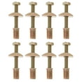 8 Sets Furniture Threaded Bolt Set Universal Headboard Parts for Beds