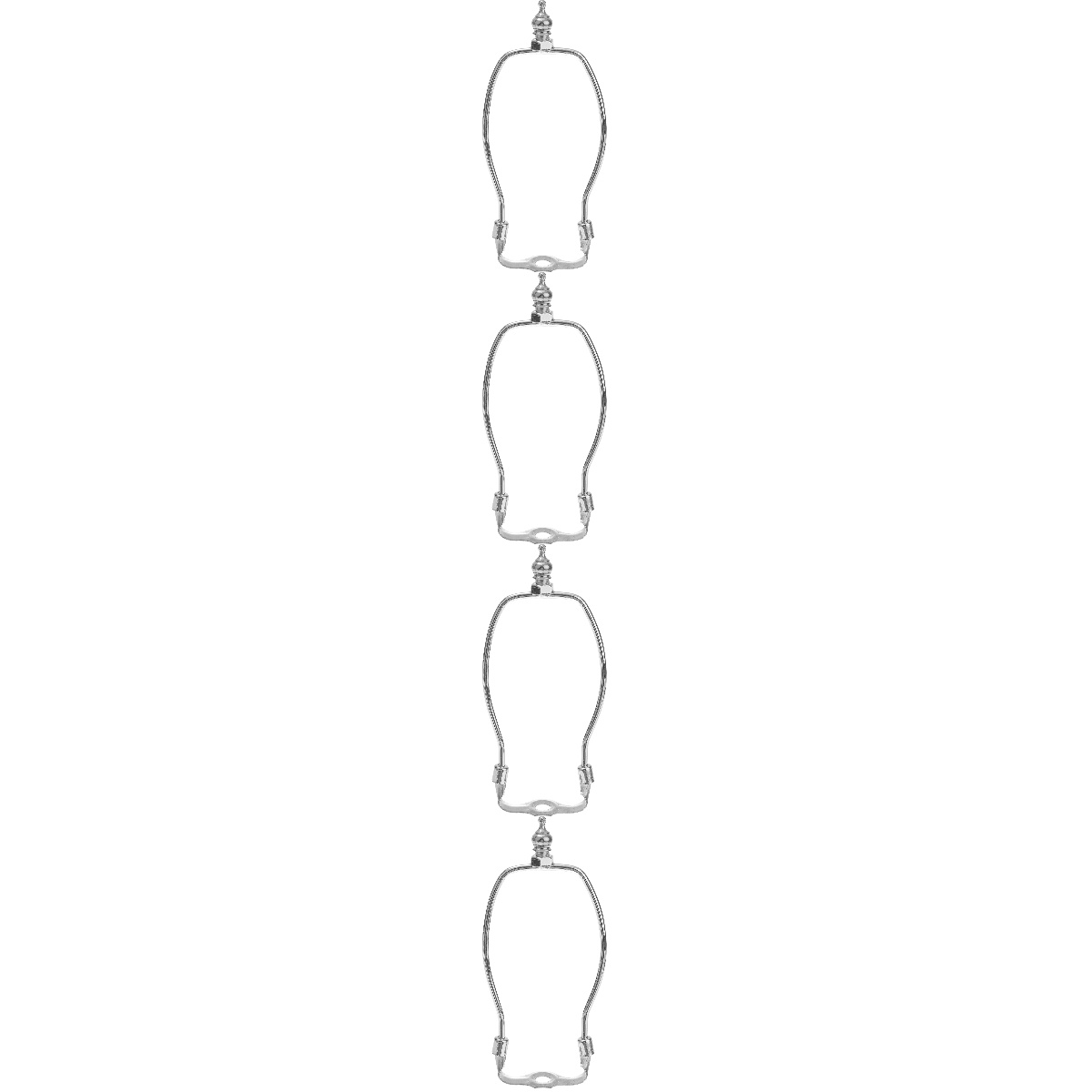 Royal Designs Heavy Duty Lamp Harp – 10 Zoll, Poliertes Messing | Robuste Lampenharfe Mit Endstück Für Lampenschirme
