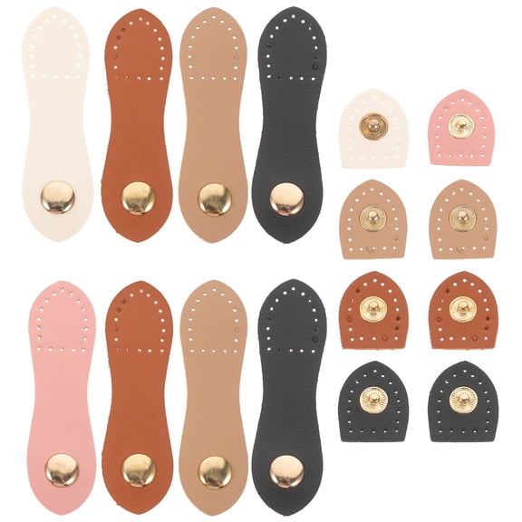 8 Sets Leather Snaps Dog Collars Tote Bags Quick Side Release